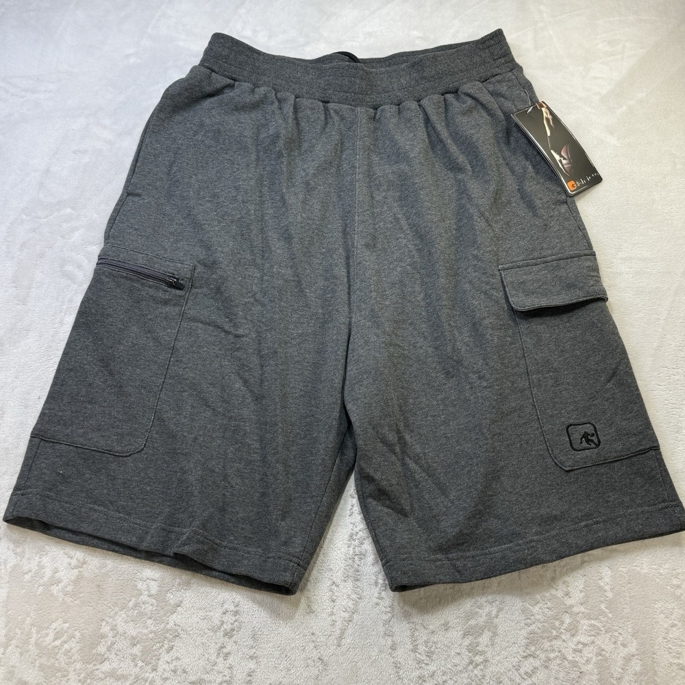 AND1 Elite Cargo Shorts Gray Mens Large Athletic NWT Basketball Baggy